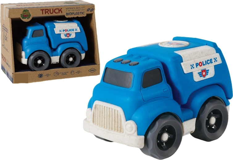 Bioplast politie-truck 18 cm