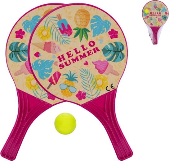 Strandbatjes met balletje 37,5 cm – roze