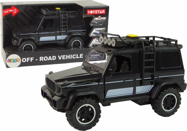 Terreinwagen 1:14 met wrijvingsaandrijving – zwart