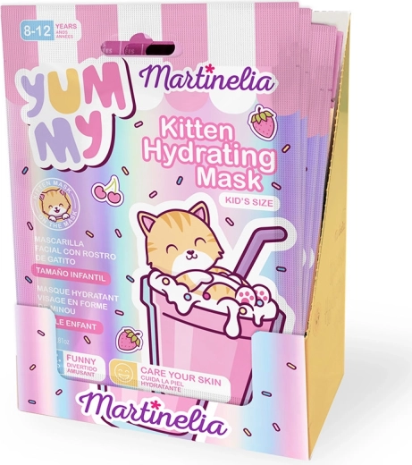 Hydraterend masker voor kinderen met kattenmotief - 1 stuk