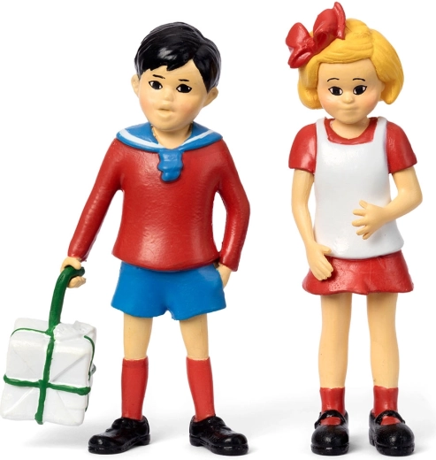 Pippi Langkous – figuurtjes Tommy en Annika (set voor kinderen)