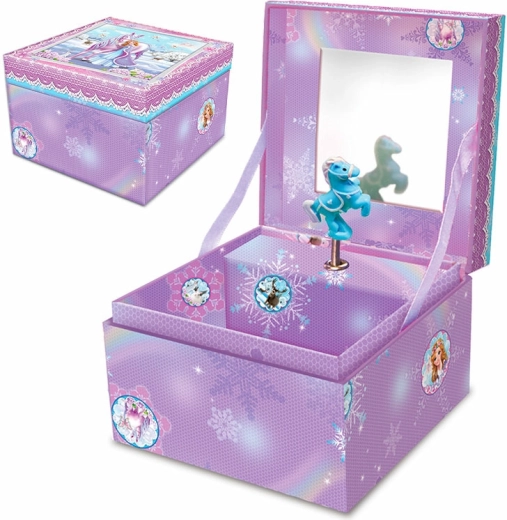 Sieradendoos met muziek (opwindmechanisme)