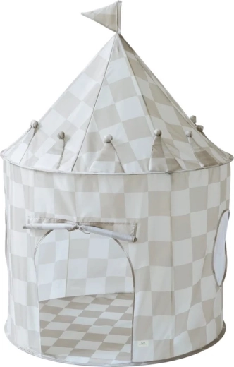 3 Sprouts kindertent recycled checkerboard beige