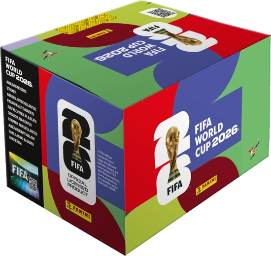 FIFA World Cup 2026 verzamelstickerscollectie – box 100 zakjes