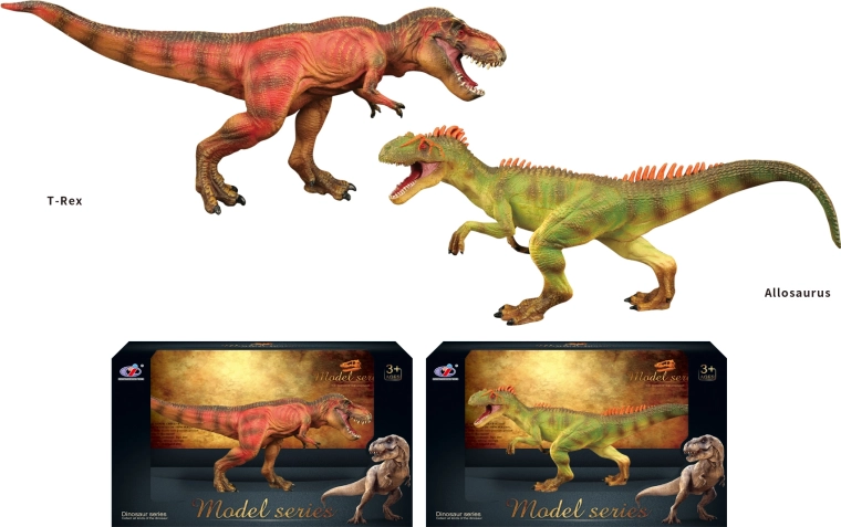 Dinosaurussenwereld – dinosaurusfiguren, 2 soorten
