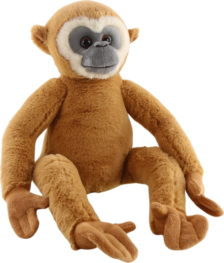Pluche gibbon zittend 48 cm
