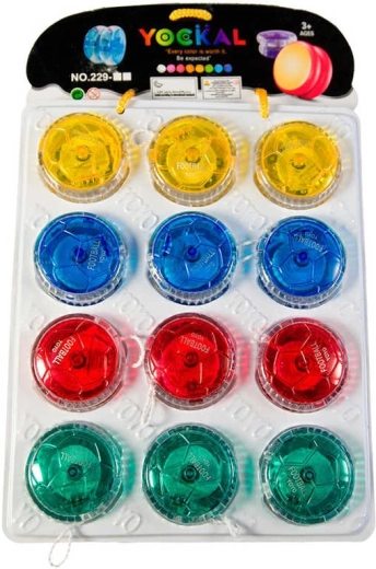 Transparant plastic jojo 5 cm - 1 stuk