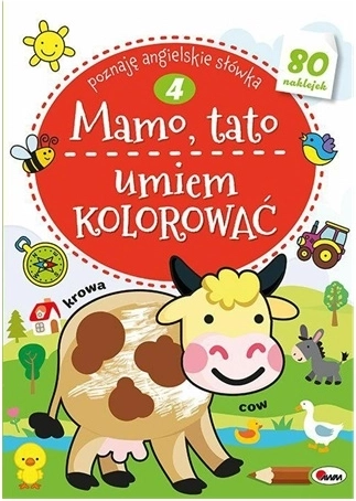 Mama, papa, ik kan inkleuren – educatief kleurboek met stickers