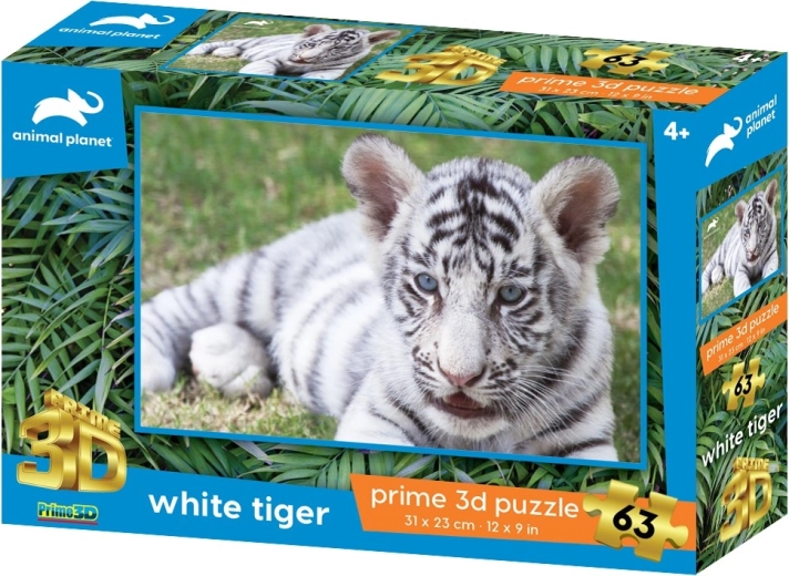 3D-puzzel Witte tijger 63 stukjes