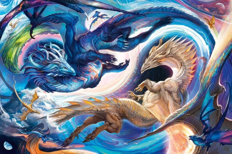 Puzzel Draken dag en nacht