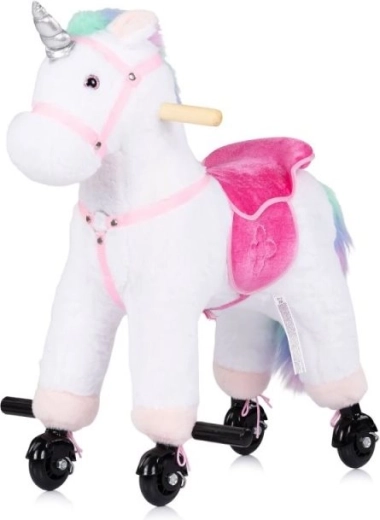 Chipolino pluchen eenhoorn op wieltjes