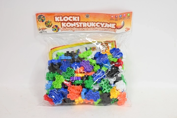 Puzzelbouwset – kleurrijke constructieblokjes 130 stuks