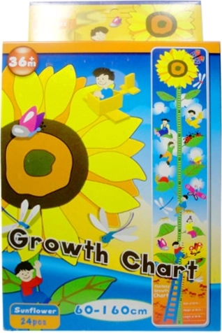 Foam puzzel zonnebloem – groeimeter 24 stukjes