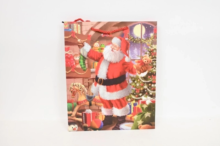 Feestelijk papieren cadeauzakje M