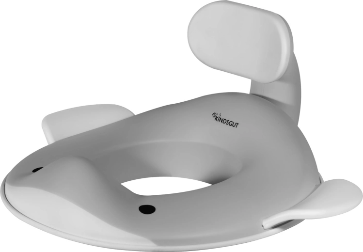 Kindsgut kinder-wc-verkleinerbril wal donkergrijs