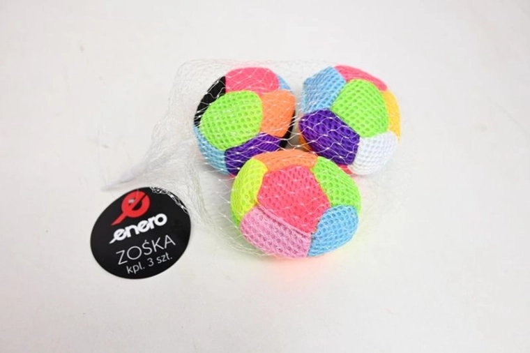 Enero zoška (footbag) kleurrijke set 3 stuks