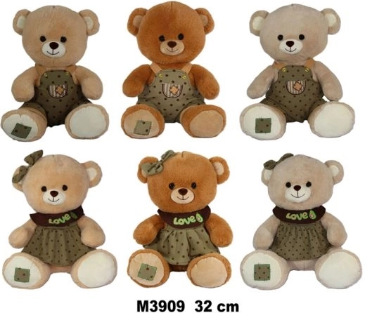 Pluchen teddybeer 32 cm - 1 stuk