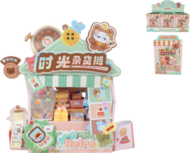 Kawaii retro kraampje – mini bouwset