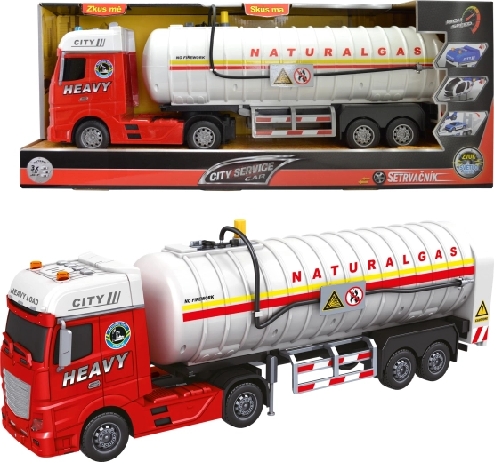 City Service trekker met aardgastankwagen 1:12 met geluiden en lichten