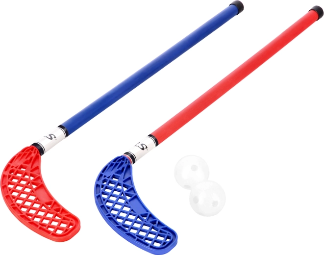 Set floorballsticks en ballen NILS voor beginners