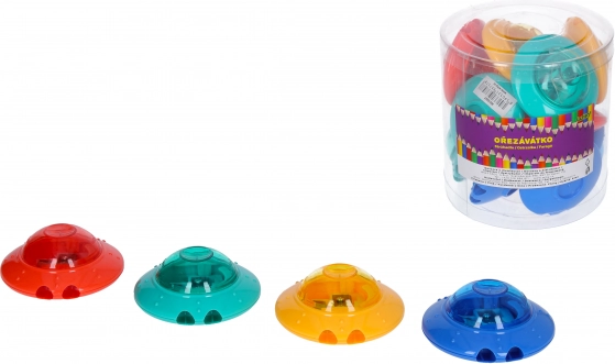 Ronde puntenslijper voor twee potloden met reservoir