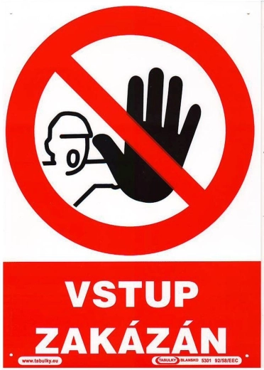 Veiligheidsbord Toegang verboden A4 kunststof