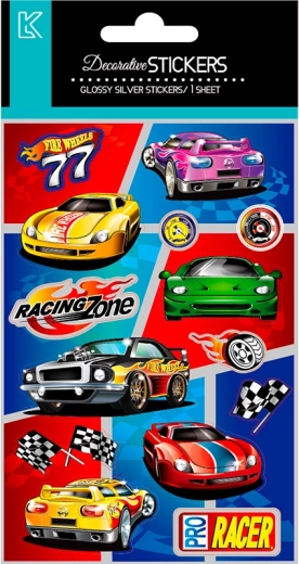 Raceauto-stickers voor kinderen