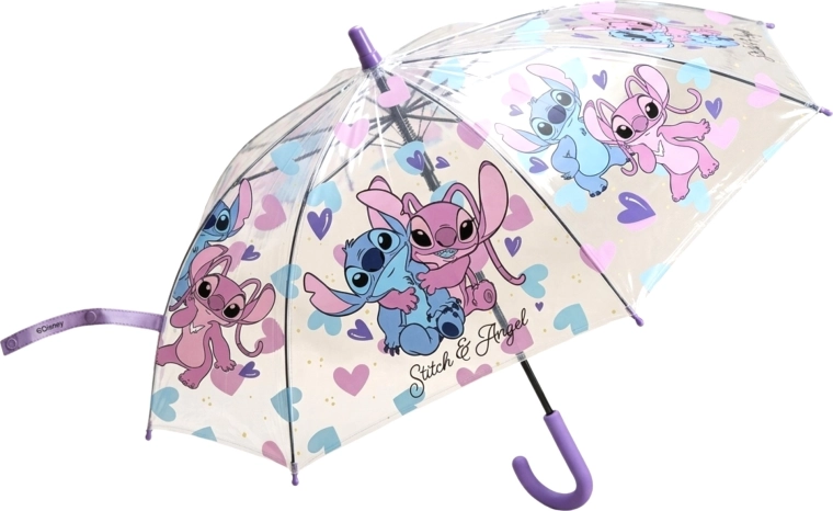 Transparante kinderparaplu Disney Lilo en Stitch – Stitch en Angel