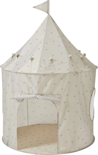 3 Sprouts kindertent van gerecycled polyester blueberry taupe - 1 stuk