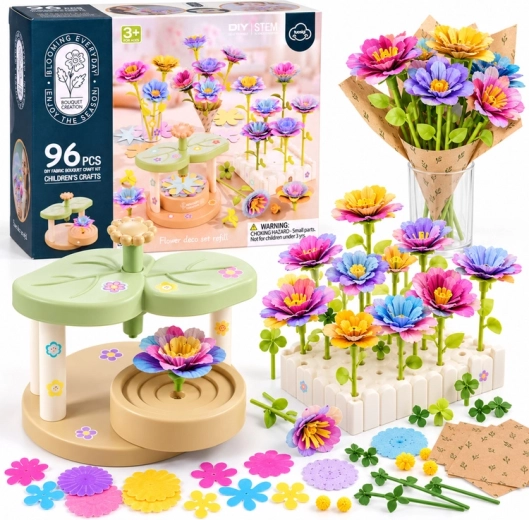 Creatieve set voor het maken van bloemen, 96 onderdelen