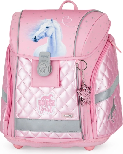 Schoolrugzak Premium Light Horse Girl – ergonomisch, licht en reflecterend