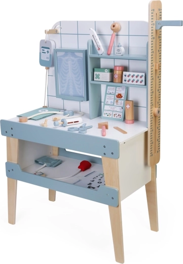 2Kids Toys houten ziekenhuis – dokterspeelgoed met accessoires en verlichte röntgenplaat