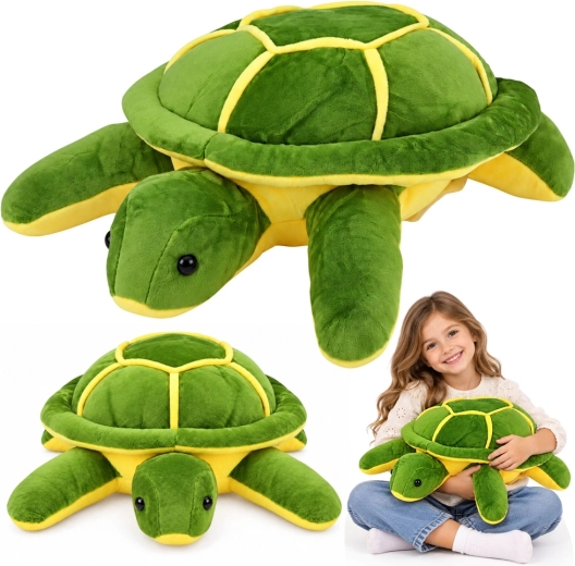 Grote pluchen schildpad 65 cm