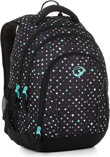 Bagmaster Supernova 23 studentenrugzak zwart-turkoois