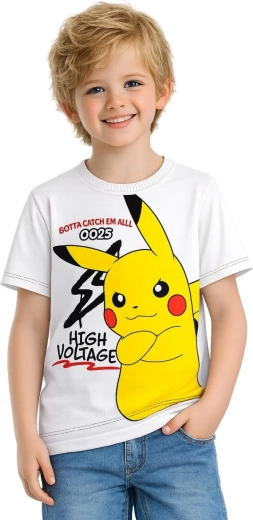 Wit katoenen Pokémon T-shirt