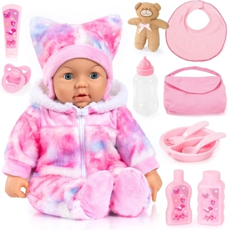 Interactieve pop Bayer Piccolina Magic Eyes 46 cm