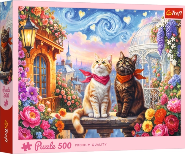 Puzzel 500 stukjes – Verliefde katjes TREFL