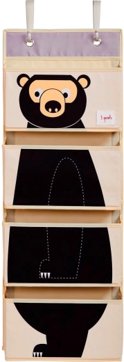 3 Sprouts hangende organizer voor aan de muur en deur Bear black