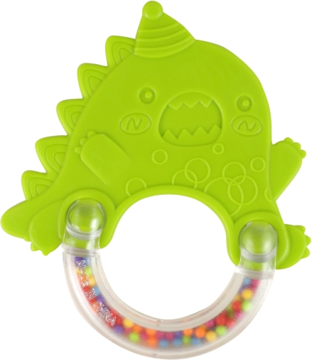 Rammelaar en bijtring dinosaurus voor baby’s