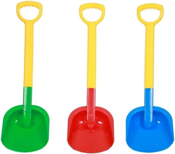 Tweekleurige plastic zandschop