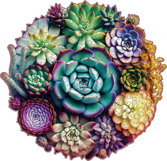 EscapeWelt houten puzzel Succulenten 500 stukken