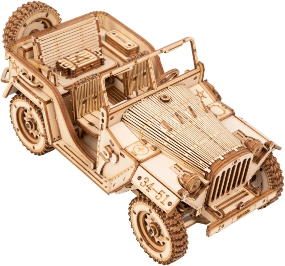 Rokr Houten 3D Puzzel Militaire Jeep
