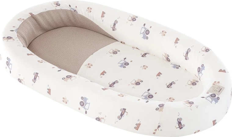 Träumeland baby nestje Home Air Little Farm blauw