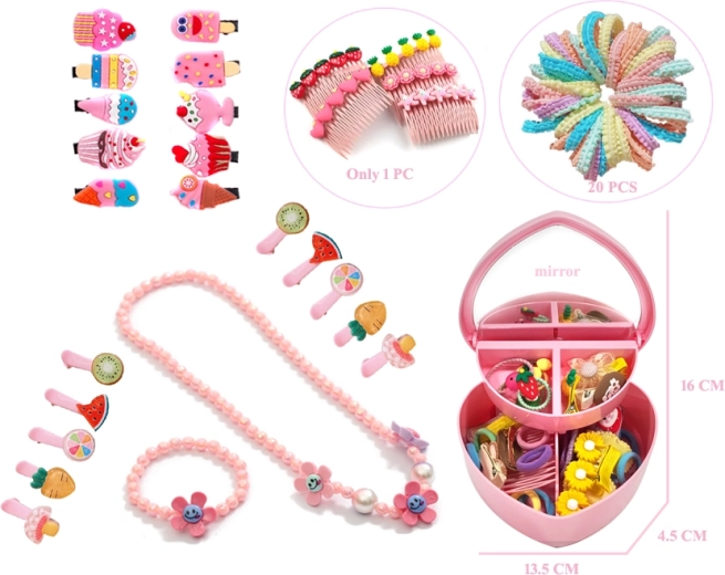 Stijlvolle haarset 43 stuks DIY