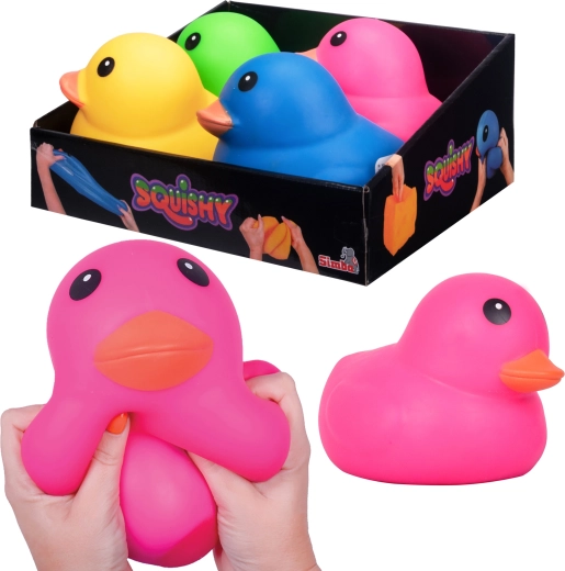 Simba roze antistress-knijp-eendje Squishy 17 cm