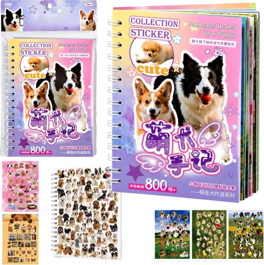 Stickeralbum honden – 800 stickers (glanzend en mat)
