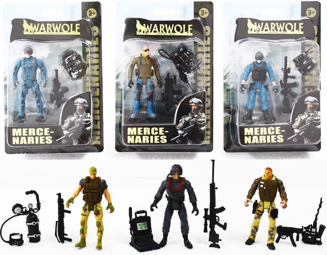 Actiefiguur soldaat 10 cm, serie 2 (meerdere varianten)