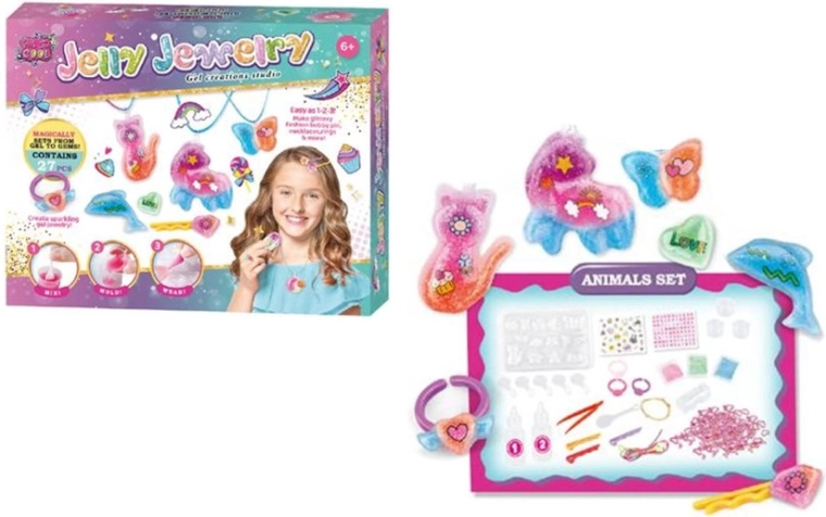 Creatieve set voor het maken van gel-hangers en sieraden