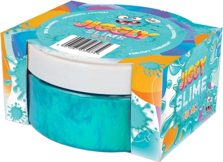 Tuban Jiggly Slime parelmoer turquoise 200 g