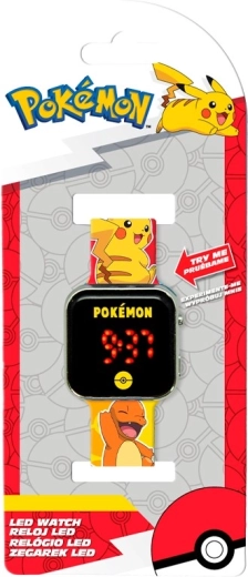 Kinder LED-horloge POKÉMON met kalender